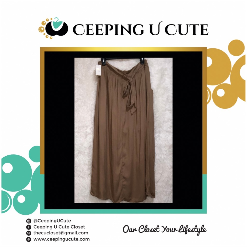 Tan Long Skirt
